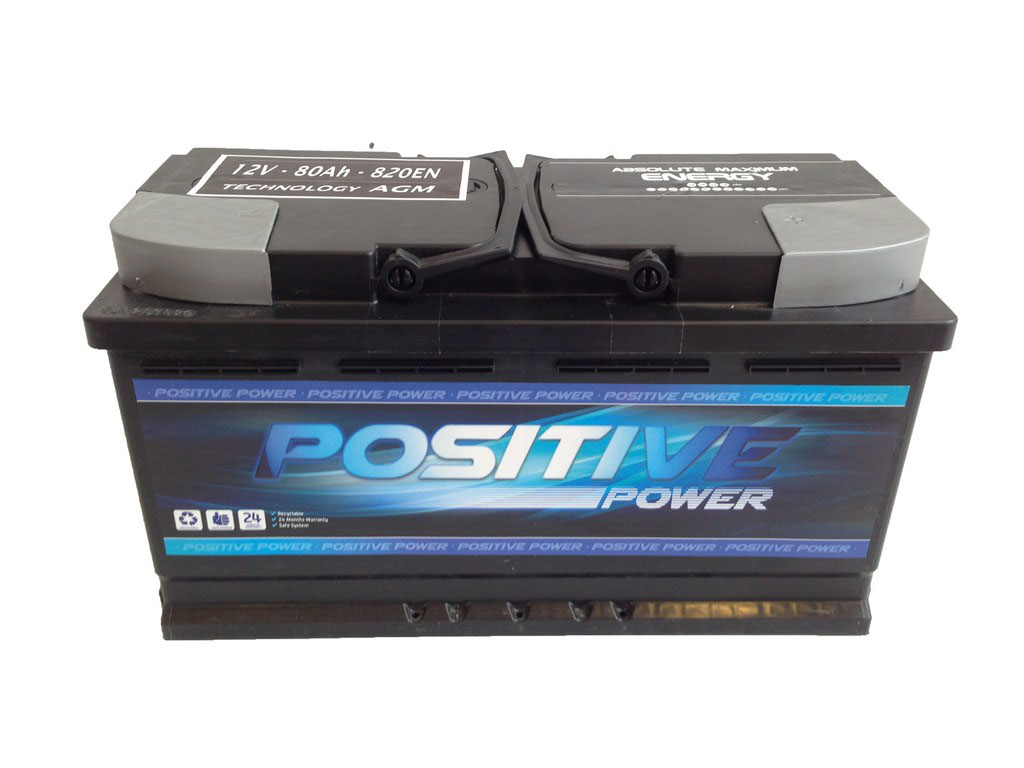 Batería de Coche 80 Ah AGM  Positive Power START/STOP - Baterias web