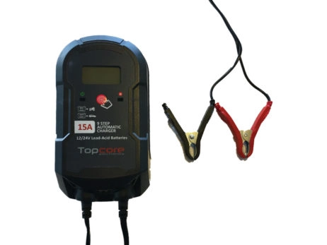 Cargador 12-24V 15A Topcore 9 Step Automatic Charger
