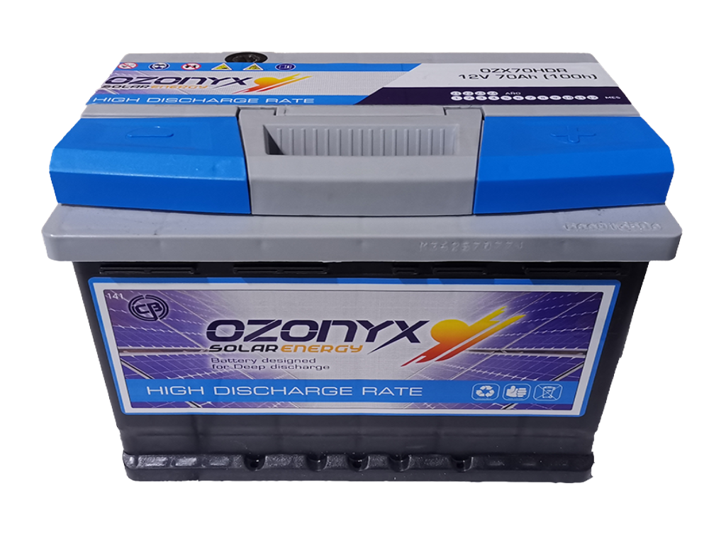 Batería Solar 260Ah OZONYX Alta Descarga - Baterias web