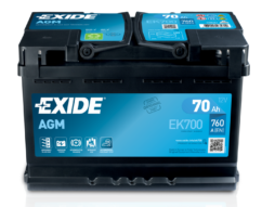 Bateria de carro 60 Ah AGM Exide EK700 START/STOP