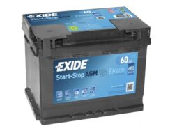 Batería de Coche 60 Ah AGM Exide EK600 START/STOP