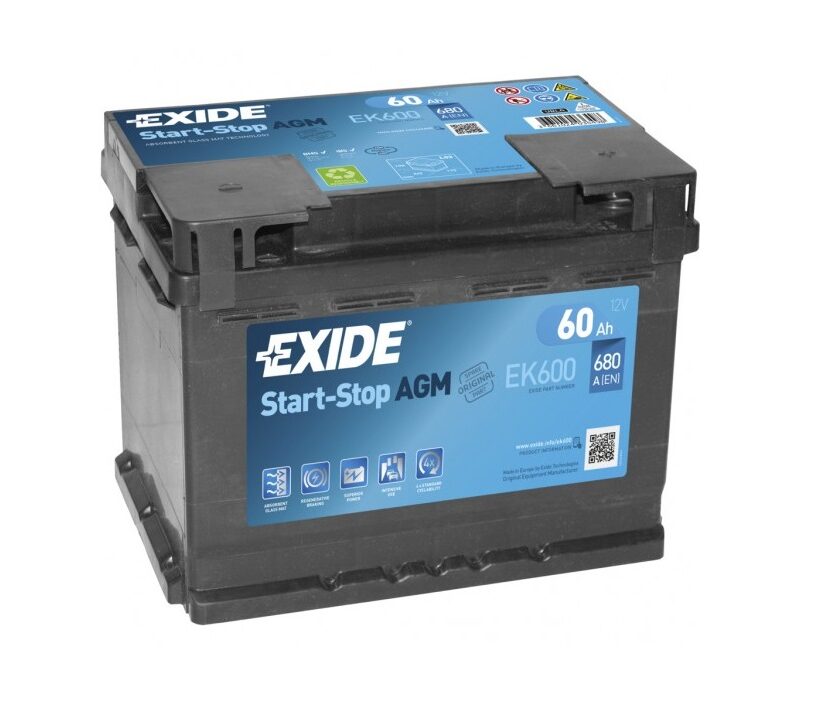 Batería Exide 60Ah EK600 - Baterias web