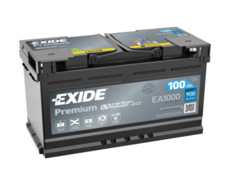 Batería de coche Tudor 100Ah EA1000 Exide