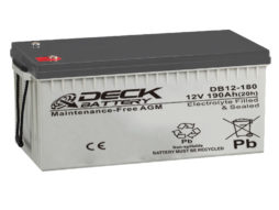 Bateria AGM 12v 190Ah Deck Sellada DB12-180