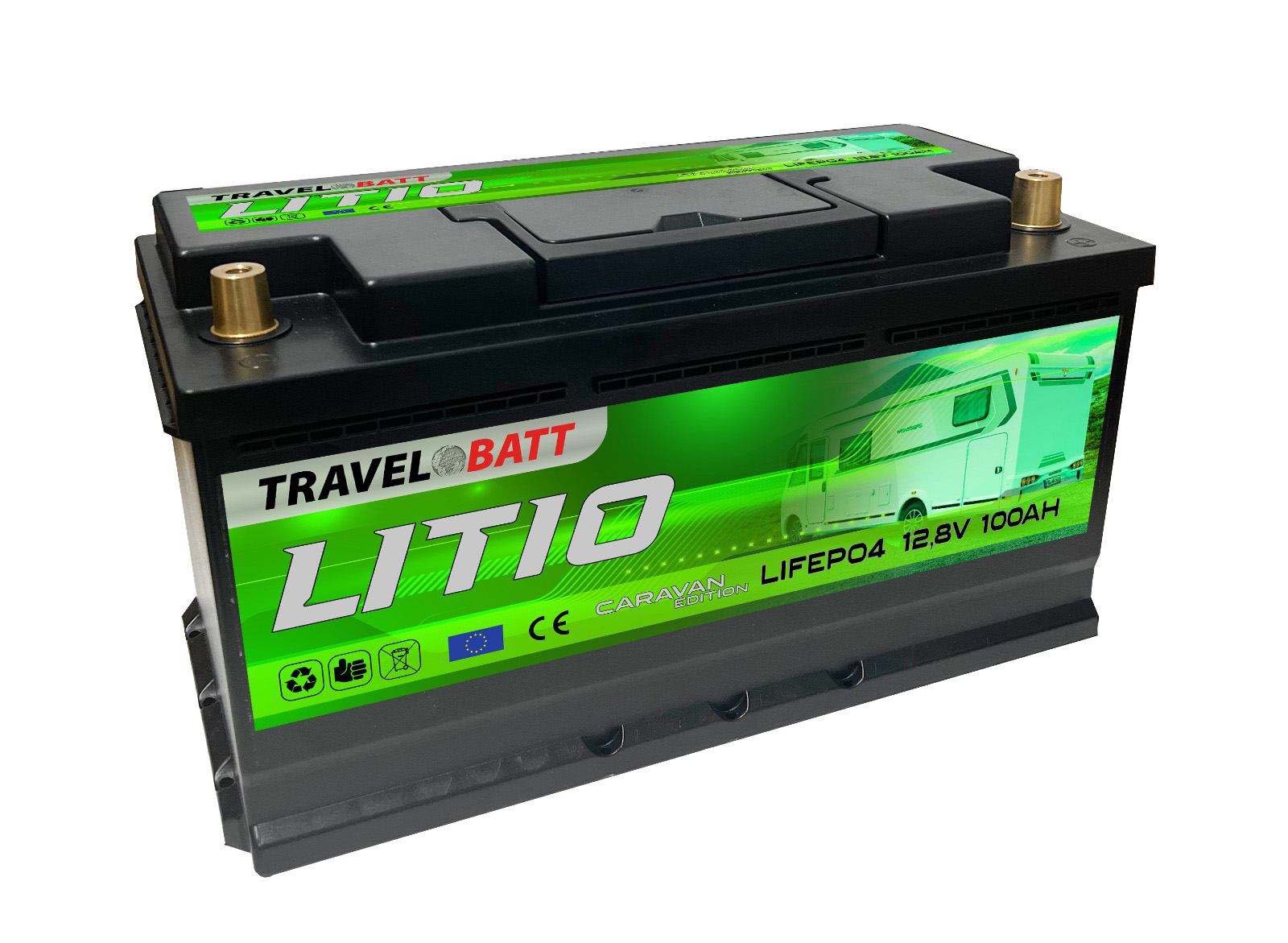 Bateria de Lítio 12.8V 100Ah Caravan Edition