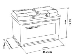 Batería de Litio 12.8V 100Ah esquema