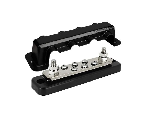 Barras Colectoras 250A 2P con 6 Tornillos + Tapa Victron Energy