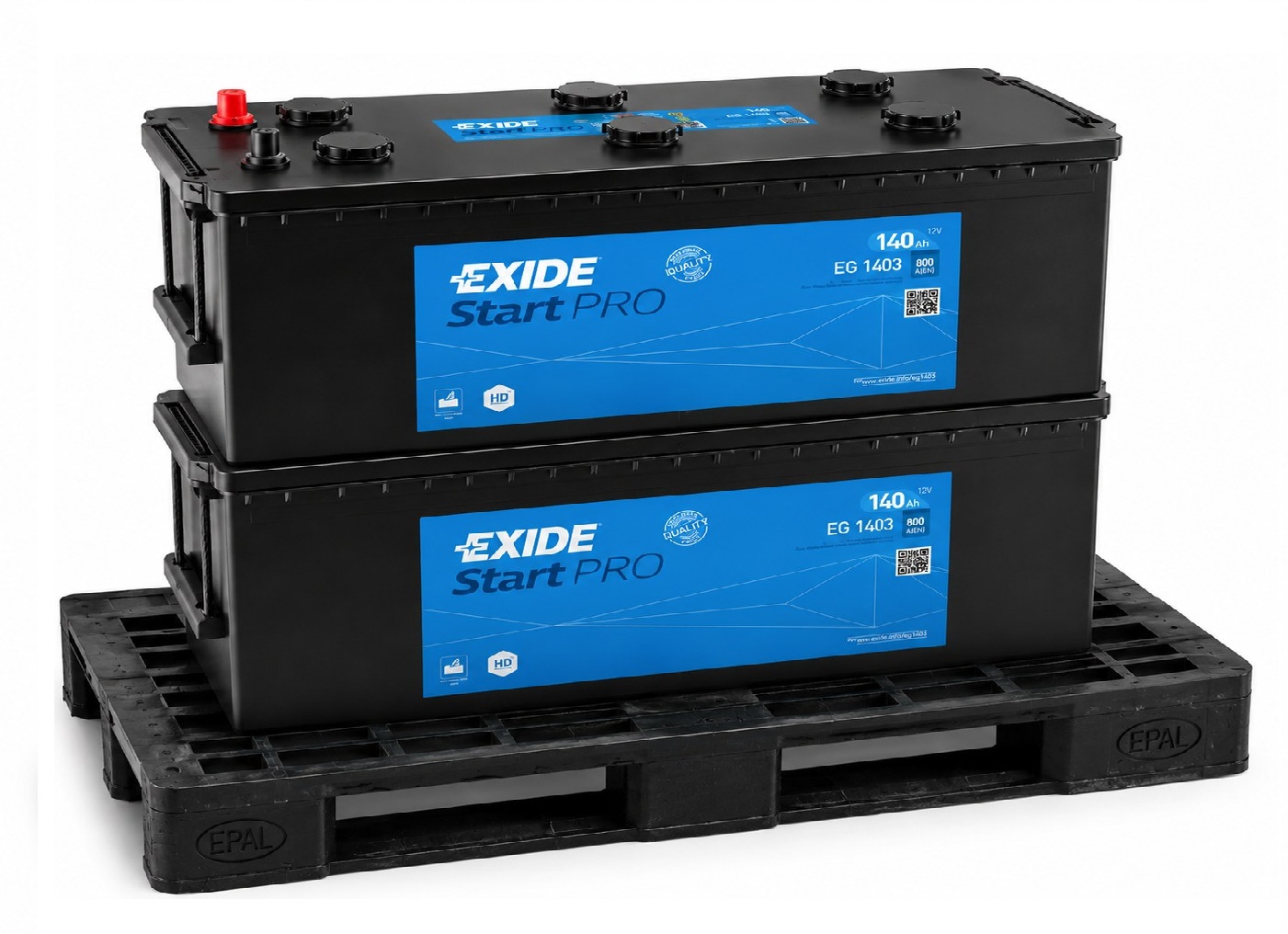 Pack 2 Baterías Tudor 140Ah EG1403 Exide