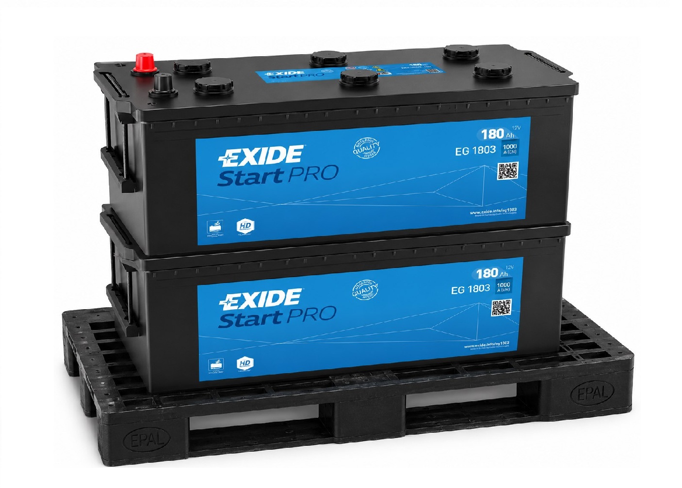 Pack 2 Baterías Tudor 180Ah EG1803 Exide
